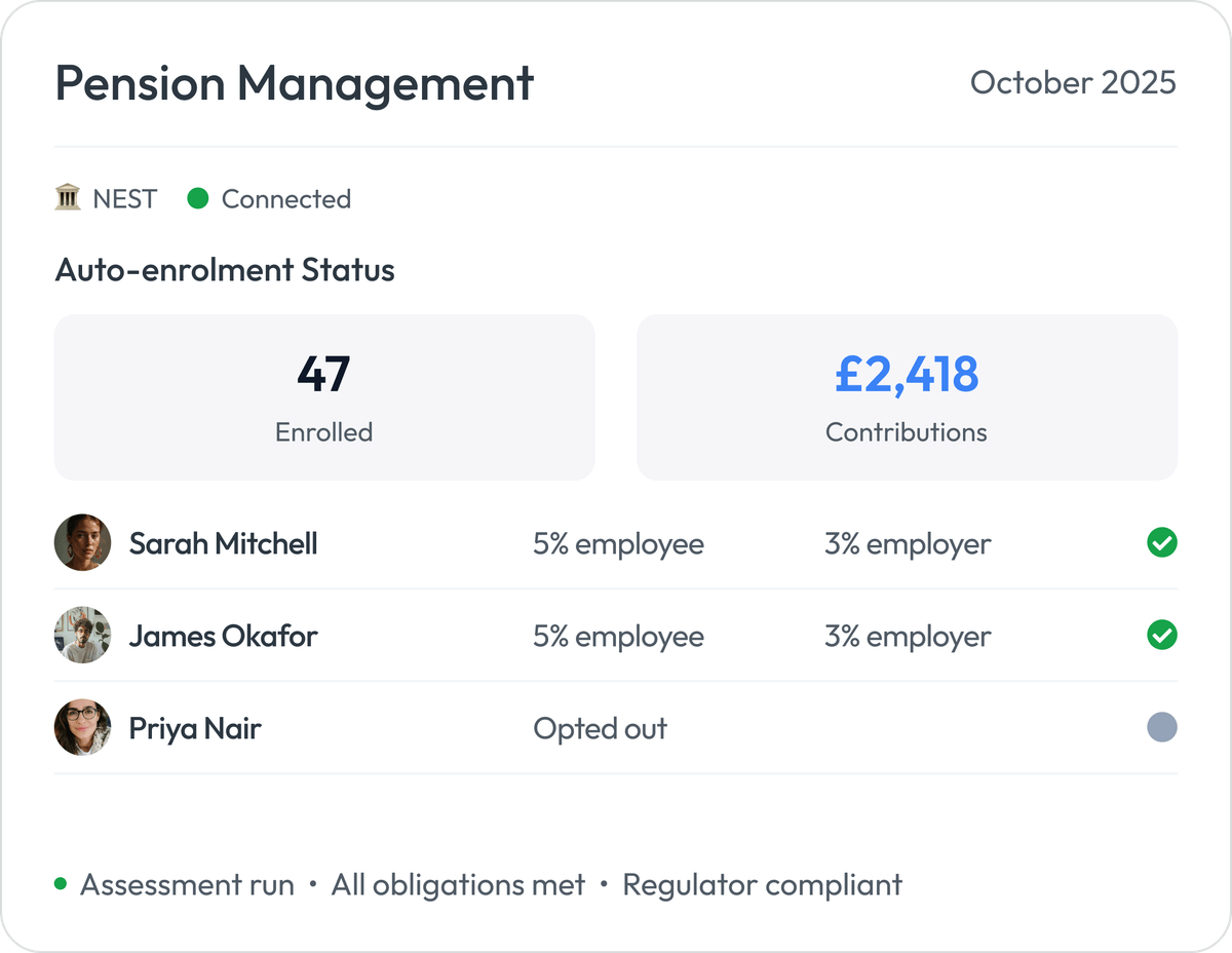 Workmax Pension management and auto-enrolment