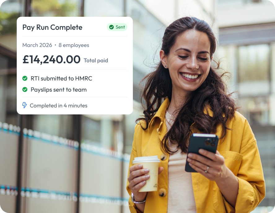 Workmax Mobile App showing payroll overview and submission